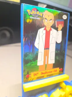 Pokemon 1999 Topps TV Animation Edition Card Foil Holo TV7 Professor Oak Rare - Image 4