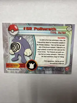 Poliwrath - Pokemon - #62 - Topps - TV Animation Edition Black NM - Image 2