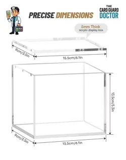 PREMIUM POKEMON BOOSTER BOX MAGNETIC ACRYLIC DISPLAY CASE ACRYLIC NOT FOR ETB - Image 1