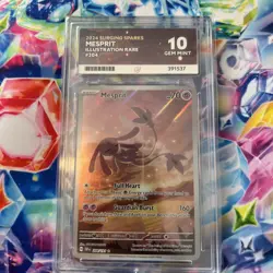 Pokemon TCG Mesprit 204/191 Illustration Rare Surging Sparks Ace 10 Gem Mint - Image 1
