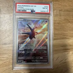 2024 Pokemon Surging Sparks SSP En Latios Illustration Rare #203 PSA 8 NM-MT - Image 1