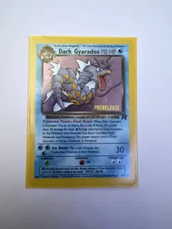 Pokemon TCG Dark Gyarados Prerelease Holo Promo 8/82 Wotc 70 HP Stage 1 English - Image 1
