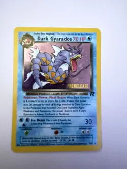 Pokemon TCG Dark Gyarados Prerelease Holo Promo 8/82 Wotc 70 HP Stage 1 English - Image 3