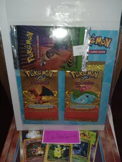 Pokemon Expedition Base Set Blister 3 Packs Gym Challenge Sealed - Image 1