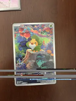 Pokemon TCG Sewaddle 87/86 Sv: White Flare Holo - Image 1