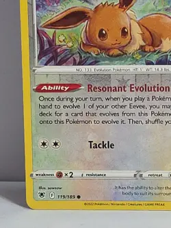 Eevee Reverse Holo/Non-Holo SWSH10: Astral Radiance 119/189 Pokemon TCG NM-LP - Image 5