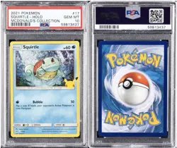 Pokemon Squirtle 017/025 McDonald's 25th Anniversary Promo Holo PSA 10 2021 - Image 3