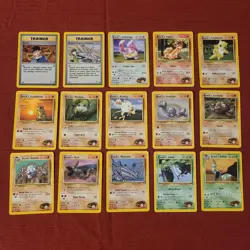 Pokemon TCG Nintendo 2000 Gym Heroes Brock Lot 15 Unlimited English - Image 1