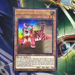 Yugioh! Amazoness Baby Tiger LEDU-EN009 Ultra Rare 1st Edition NM - Image 1