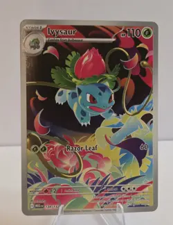 Pokemon TCG Ivysaur 134/132 Illustration Rare Mega Evolution English - Image 1