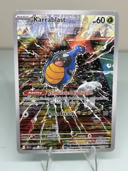 Pokemon TCG Karrablast 094/086 Illustration Rare Holo Sv: Black Bolt English NM - Image 1