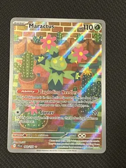 Pokemon TCG Journey Together 160/159 Maractus Illustration Rare - NM - Image 1