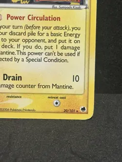 Pokemon Mantine 20/101 EX Dragon Frontiers Reverse Holo Stamped Rare 018 - MP - Image 5