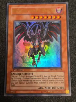 Red-Eyes Zombie Dragon - SDZW-EN001 - Ultra Rare - 1st Edition VLP Yugioh Zombie - Image 1