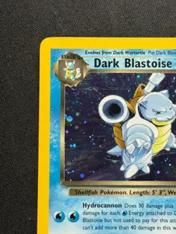Pokemon Dark Blastoise Holo Rare TCG Card 3/82 NM! - Image 2