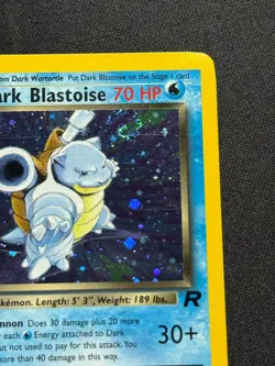 Pokemon Dark Blastoise Holo Rare TCG Card 3/82 NM! - Image 3