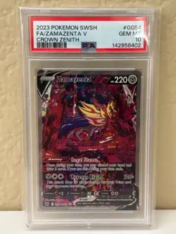Pokemon 2023 Zamazenta v Full Art GG54/GG70 Crown Zenith Galarian Gallery PSA 10 - Image 1