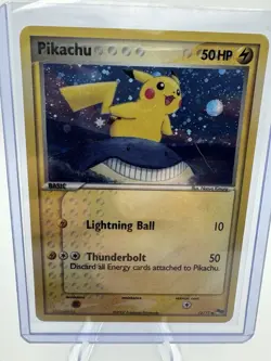 2007 Pokemon Pikachu 12/17 Holo POP Series 5 Inverted Back Error 012/017 NM RARE - Image 2