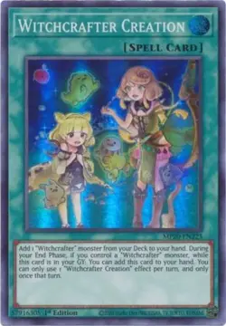 Witchcrafter Creation - MP20-EN225 - Super Rare - 1st Edition - Lightly Played - Image 1