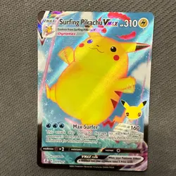 Surfing Pikachu VMAX 009/025 - Celebrations - Holo Pokemon Card Game NM - Image 1