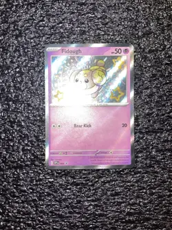 Pokemon Fidough 069 Scarlet & Violet Paldean Fates Shiny Promo Card Holo NM - Image 1