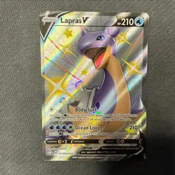 Lapras V - Pokemon Card Game SV110/SV122 Shining Fates NM Full Art Ultra Rare - Image 1