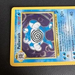 Poliwrath Base Set 2 Holo Unlimited Rare Pokemon TCG Card 15/130 with swirl - Image 3