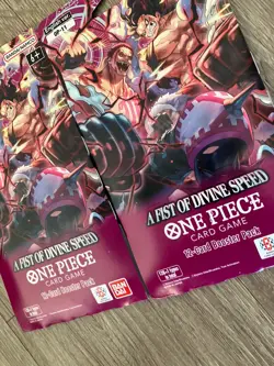 One Piece OP-11 A Fist Of Divine Speed 12-Card Sleeved Booster Pack Lot of 2 - Image 2