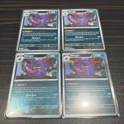 Pokemon TCG Perfect Order Gengar 050 /088 Holo Rare Card x4 - Image 1
