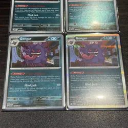 Pokemon TCG Perfect Order Gengar 050 /088 Holo Rare Card x4 - Image 2
