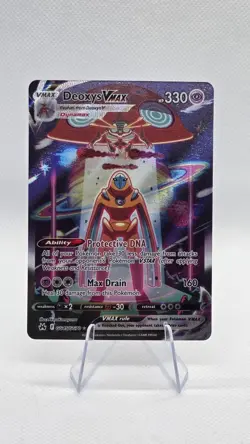 Pokemon TCG Deoxys VMAX Ultra Rare Card Crown Zenith Galarian Gallery - Image 1