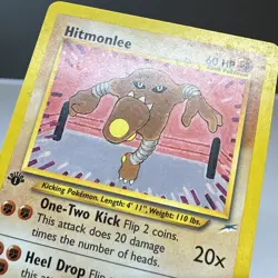 Vintage 2000 Pokemon 1st Edition Hitmonlee 42/105 Card MP Neo Destiny - Image 2