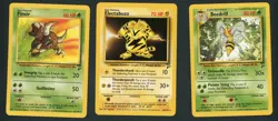 Base Set 2 Rare Lot (3) Pinsir Electabuzz Beedrill Pokemon Card NM - Image 1
