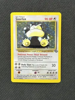 Snorlax 11/64 Jungle Holo Rare Pokemon Card - Image 1