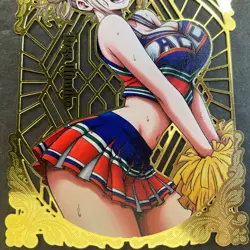 Goddess Story Gold METAL Card - Random Serial Number #/100! Anime Bikini Toga - Image 3