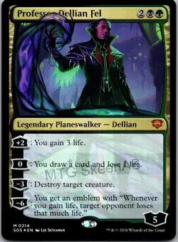 MTG SkeenAB Professor Dellian Fel FOIL from SOS. NM. - Image 1