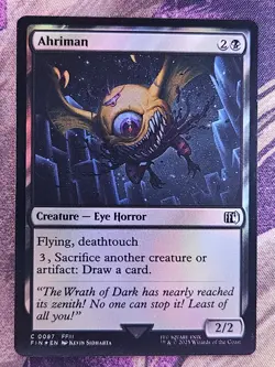 Ahriman 87 Common FINAL FANTASY Magic: The Gathering Foil Lightly Played - Image 1