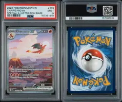 2023 POKEMON MEW EN-151 SPECIAL ILLUSTRATION RARE #199 CHARIZARD EX PSA 9 - Image 3