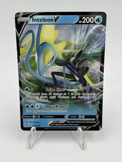 Pokemon Inteleon V 049/192 Ultra Rare Holo Rebel Clash NM - Image 1