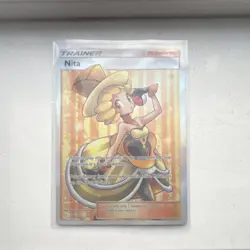 Pokemon TCG Nita Full Art Trainer Ultra Rare Holo SM-Team Up 180/181 English - Image 1