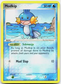 Mudkip 57/100 Common Crystal Guardians Pokemon Lightly Played - Image 1