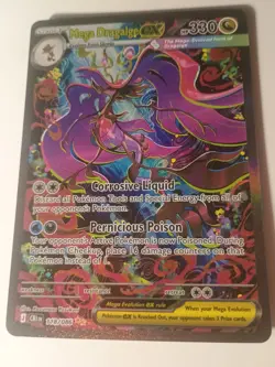 2026 Pokemon ME: Chaos Rising Mega Dragalge EX 118/086 Special Illustration Rare - Image 1