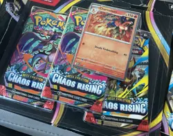 New Pokemon TCG Chaos Rising Booster Bundle Pack,3 Pack Blister, Factory Sealed - Image 4