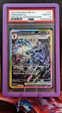 2025 Pokemon EN - Prismatic Evolutions #147 Ceruledge ex SIR - Gem Mint PSA 10 - Image 1