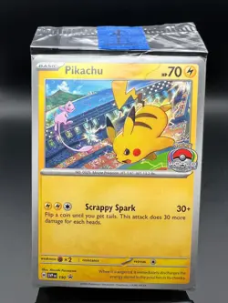Pikachu Promo 2024 World Championships SVP EN 190 Pokemon Worlds SEALED PROMO - Image 1