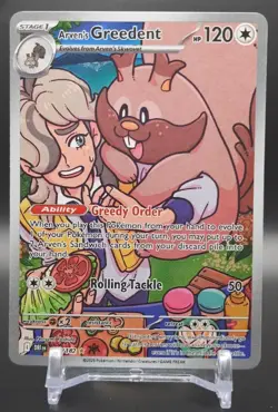 Pokemon - Arven's Greedent 205/182 - Sv10: Destined Rivals Holo - Image 1