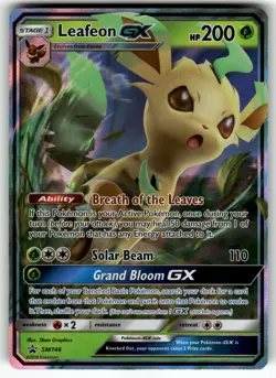 Leafeon GX - SM146 Holo Promo Sun & Moon Promo Pokemon Near Mint - Image 1