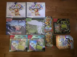 Pokemon Sealed Lot Prismatic Evolutions Chaos Rising Perfect Order ETB ect - Image 1