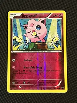 Pokemon TCG XY Base Set 87/146 Jigglypuff Reverse Holo - NM - Image 1