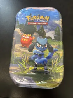 Pokemon TCG Mega Evolution Ascended Heroes Riolu & Dartrix Mini Tin NEW SEALED - Image 1